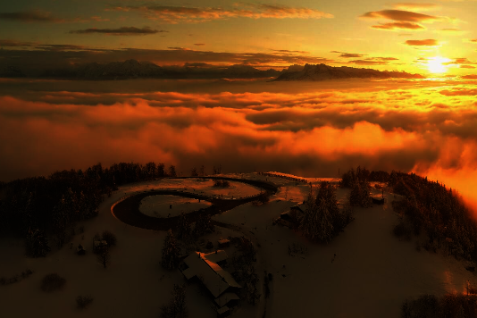 Wetterpanorama vom Gaisberg