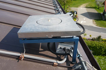 Field antenna at the Neudorf site (distance to Gaisberg Tower is about 100 km)