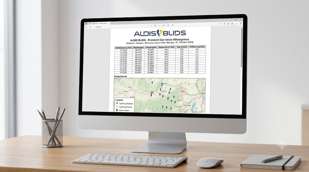 Product view ALDISprotokoll/BLIDSprotokoll – tables and charts